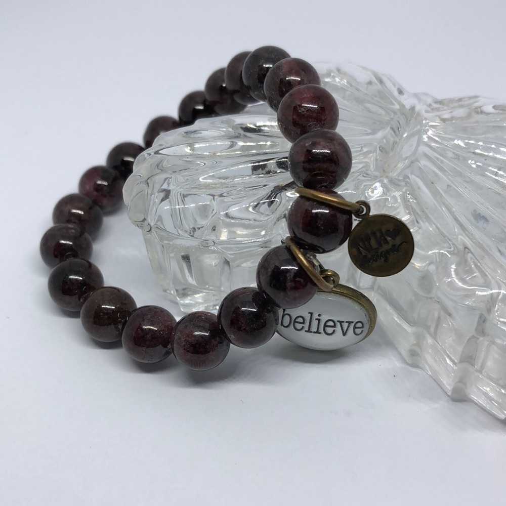 NLH never loose hope BELIEVE inspirational roll on bracelet